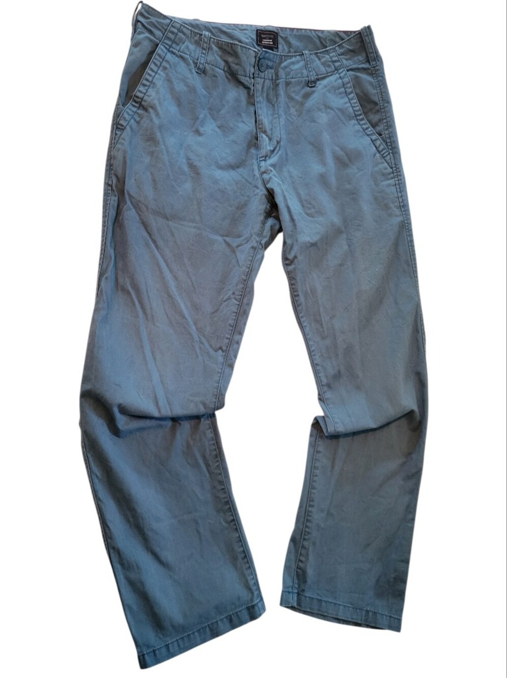 Classic Gap Khakis mens Lived In straight chinos Color blue Shale 32x30